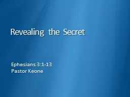 Revealing the Secret