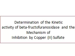 Determination of the Kinetic