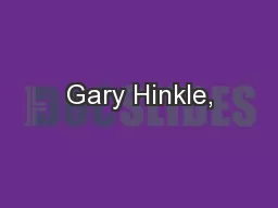 Gary Hinkle,