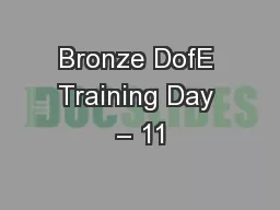 Bronze DofE Training Day – 11