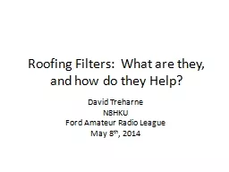 Roofing Filters:  What are they, and how do they Help?
