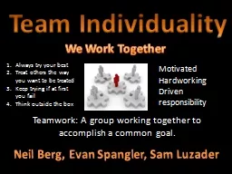 Team Individuality
