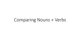 Comparing Nouns