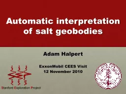 Automatic interpretation of salt