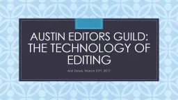Austin Editors Guild: