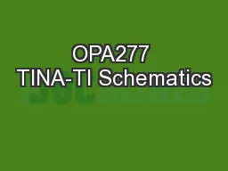 OPA277 TINA-TI Schematics