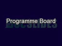 Programme Board