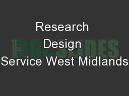 Research Design Service West Midlands