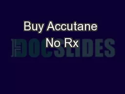 Buy Accutane No Rx