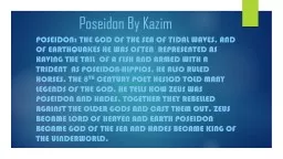 Poseidon By Kazim