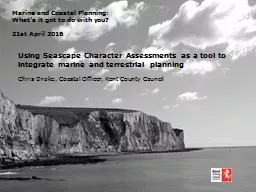 Marine and Coastal Planning: