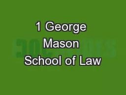 1 George Mason School of Law