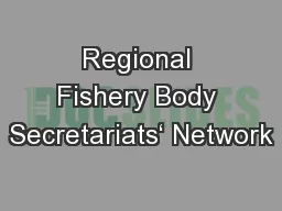 Regional Fishery Body Secretariats‘ Network