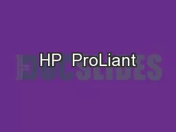 HP  ProLiant