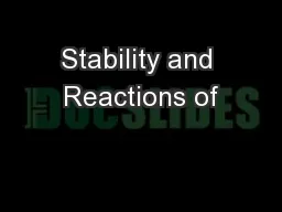 Stability and Reactions of