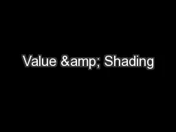 Value & Shading