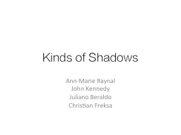 Kinds of Shadows
