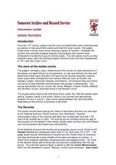 Information Leaflet ASSIZE RECORDS Introduction From