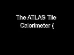 The ATLAS Tile Calorimeter (