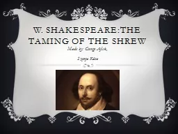 W. Shakespeare:The