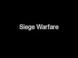 Siege Warfare