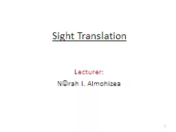 Sight Translation