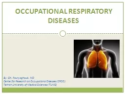 OCCUPATIONAL RESPIRATORY DISEASES