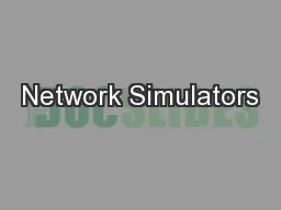 Network Simulators