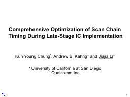 Comprehensive Optimization of Scan Chain Timing During Late