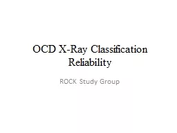 OCD X-Ray Classification Reliability