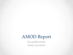 AMOD Report