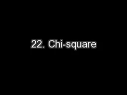 22. Chi-square