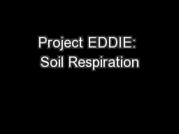 Project EDDIE: Soil Respiration