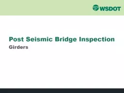 Post Seismic Bridge Inspection