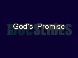 God’s  Promise