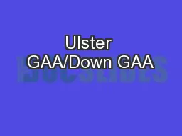 Ulster GAA/Down GAA