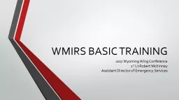 WMIRS BASIC TRAINING