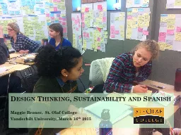 Design Thinking, Sustainability and Spanish