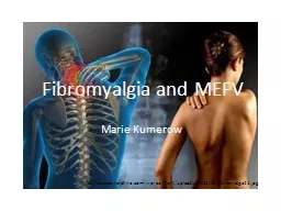 Fibromyalgia and MEFV
