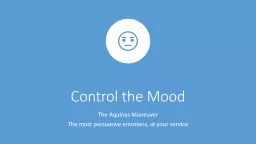 Control the Mood