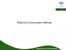 Effective Communication Methods
