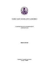 TAMIL NADU LEGISLATIVE ASSEMBLY COMMITTEE ON GOVERNMEN