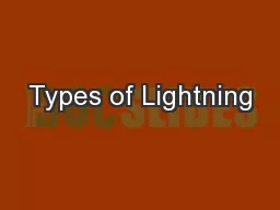 Types of Lightning