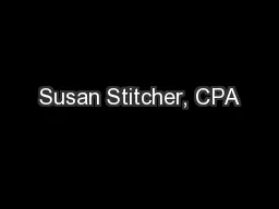 Susan Stitcher, CPA