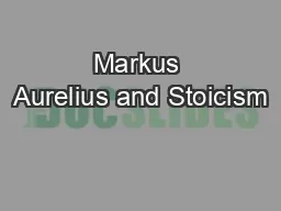 Markus Aurelius and Stoicism