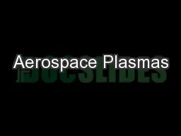 Aerospace Plasmas
