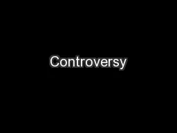 Controversy