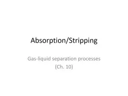Absorption/Stripping