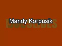 Mandy Korpusik