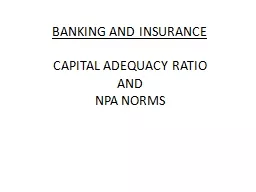 BANKING AND INSURANCE